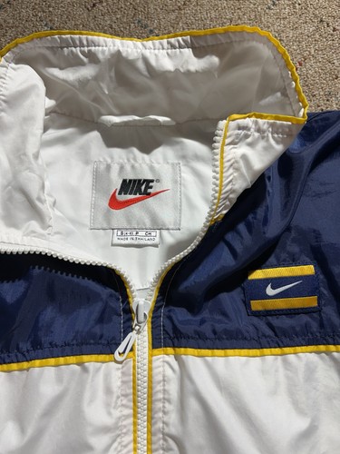 Vintage Youth Nike Air Blue White Track Suit Polyester Zip Up Jacket Size Small - Picture 3 of 6