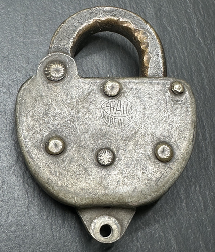 VINTAGE R CO READING RAILROAD FRAIM USA PADLOCK - NO KEY I1001 - Picture 10 of 16