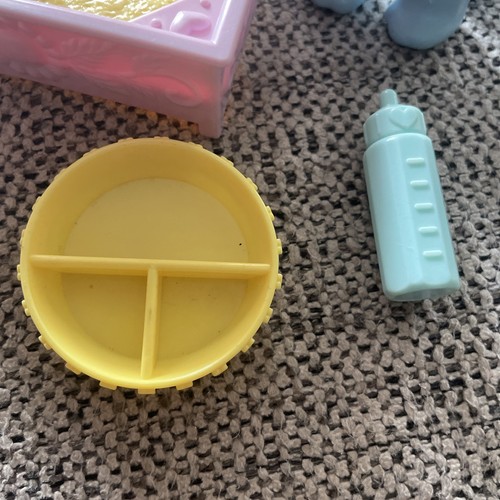 My Little Pony G1 Pretty Pals Baby Nectar bear And Sandbox Bottle And Bowl - Picture 2 of 9