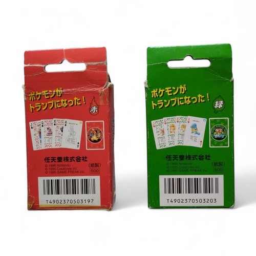 Pokemon Japanese Poker Playing Cards Deck Red Charizard 54 Karten 2 Set Vintage - Bild 2 von 13