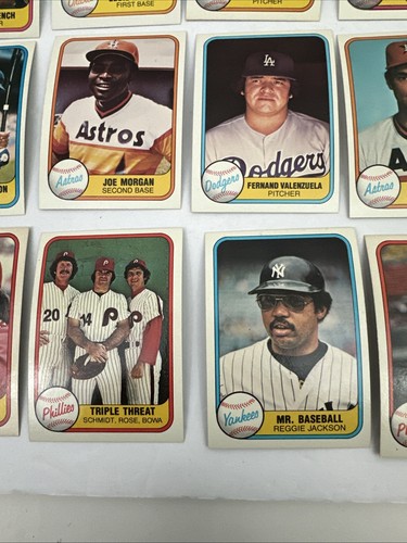 Set completo Fleer Baseball 1981 1-660 quasi nuovo-MT Valenzuela RC Brett Rose Ryan Carew - Foto 18 di 24