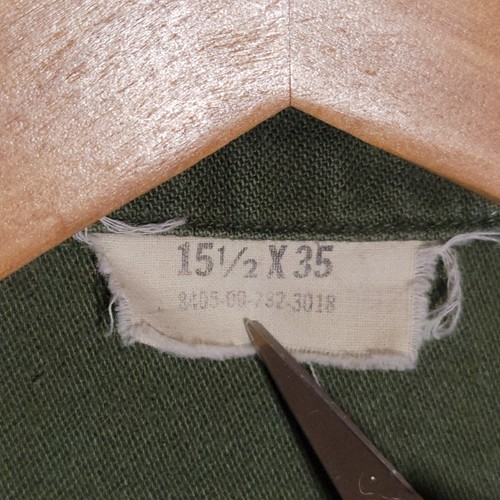 Vintage Luftwaffe Hemd Herren Medium Uniform Grün Utility OG 107 Vietnamkrieg - Bild 6 von 10