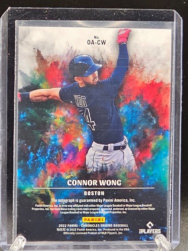 Panini Chronicles Origins 2022 Connor Wong novato automático #OA-CW azul paralelo/25 - Imagen 2 de 2