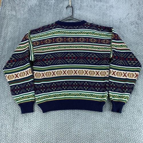 VTG Sweater Graphix Sweater Men's Large Fair Isle Geometric Pattern Knit Acrylic - Picture 5 of 8