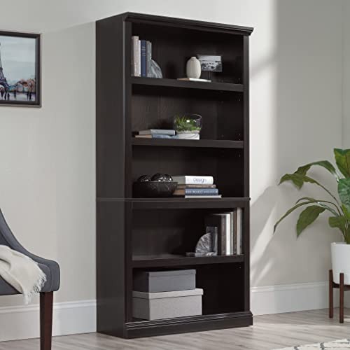 Miscellaneous Storage 5 Bookcase/Book Shelf, L: 35.28" x W: Estate Black - Picture 3 of 6