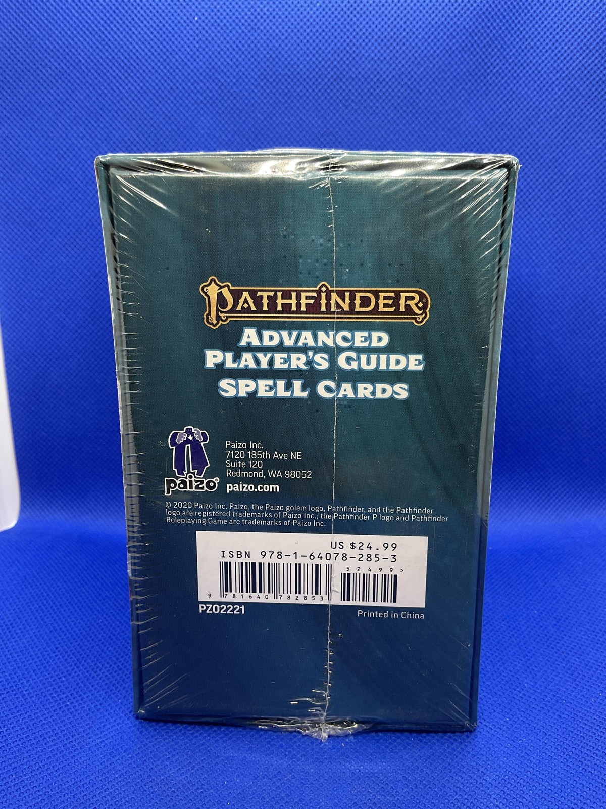 Pathfinder Advanced Player's Guide Spell Cards Deck Paizo RPG Box New Sealed