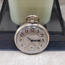 VINTAGE 1924 WALTHAM 12S GOLD FILLED POCKET WATCH RUNS G RIVERSIDE