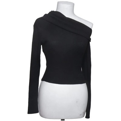 Kaiia, Top, Größe: 36, Schwarz, Elasthan/Polyester, Einfarbig, Rippenstrick #xOt