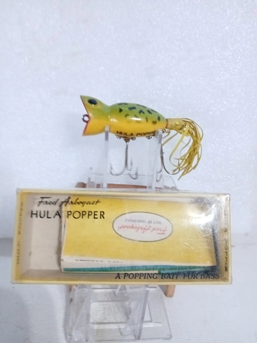 Leurre De Pêche Vintage Arbogast Hula Popper - Crankbait Rare - Pour Eau Douce