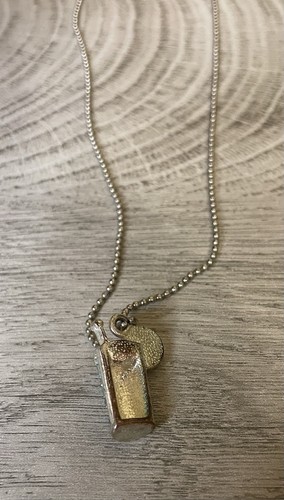 Cookie Lee Necklace Set Silver Toned, Sparkle Cocktail Charm - Picture 4 of 6