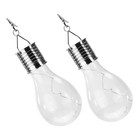  4 stücke Solar Powered Glass Birne LED Kupferdraht Lichter Outdoor Hängelampe
