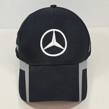 Mercedes Benz AMG Petronas F1 Formula One Team Hat Cap Adjustable Black/White