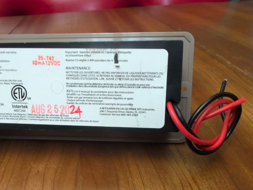 Safe-T-Alert 35-742-BR Brown Flush Mount Propane/Carbon Monoxide Gas Alarm - Bild 4 von 4