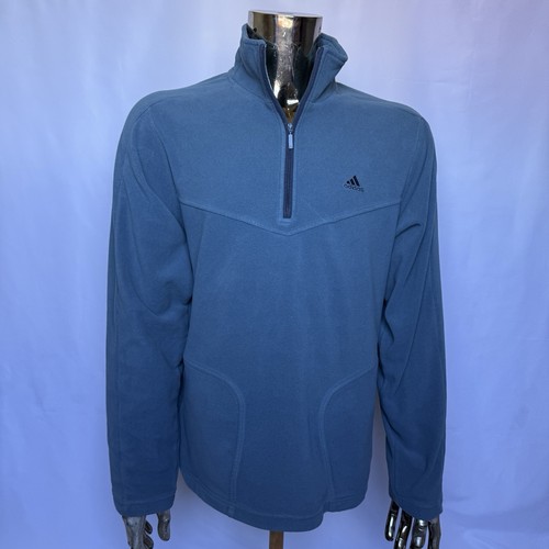Adidas Fleece Half-Zip Pullover – Anfang 00er Jahre Vintage - Größe L - Bild 1 von 4