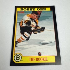 1991-92 Score Bobby Orr The Rookie NM Hockey Card Hall of Fame HOF Boston Bruins. rookie card picture