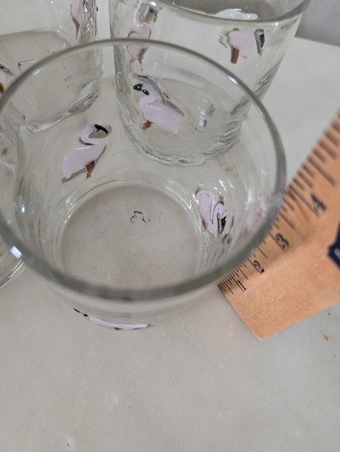 Anthropologie Flamingo Glasses Lot Of 5 Cocktail DOF 14 Oz - Picture 5 of 5