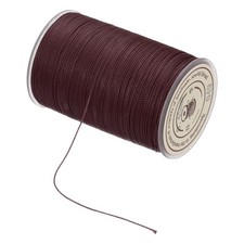 Waxed Cord 0.45mm Waxed Thread 87 Yard Wax String Leather Cord Wine Red 