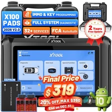XTOOL X100 PAD S V2.0 IMMO Key Programming Tool Full System Diagnostic Scanner
