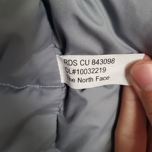 The North Face Mens 550 Goose Down Full Zip Puffer Vest Gray Large - Picture 11 of 13