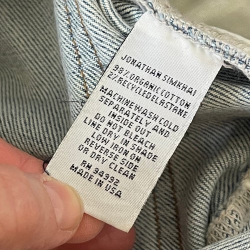 Jonathan Simkhai Standard River Straight Leg Patchwork Jeans - Blau - Größe 26 - Bild 7 von 7