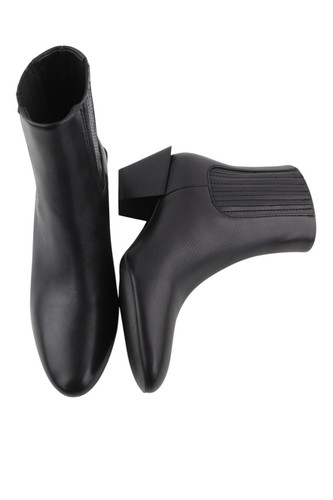 Botas de mujer DIESEL D-Texanne CH EU38 cuero negro punta almendra tobillo PVP €290 - Imagen 5 de 12