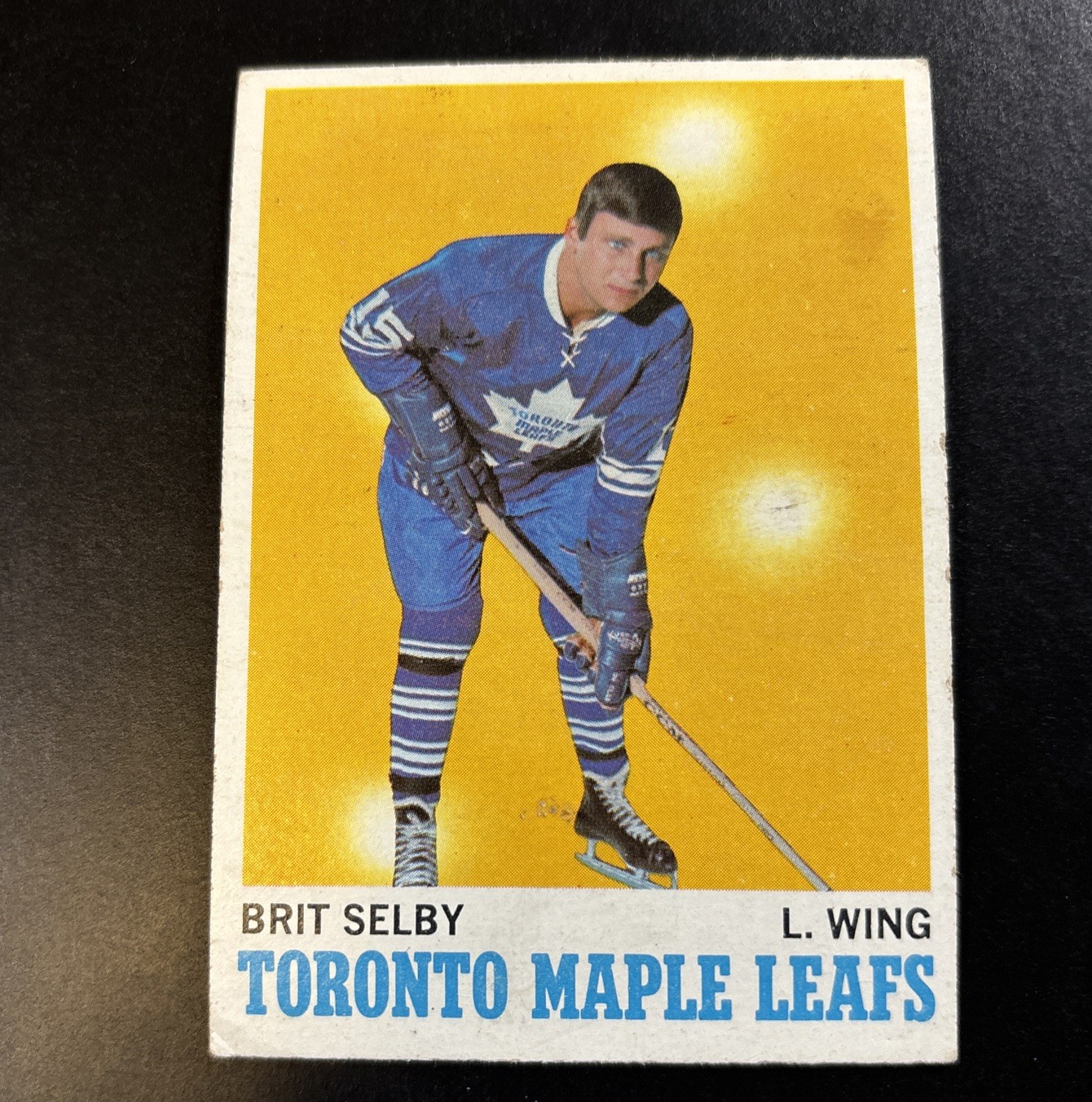 1970-71 Topps Brit Selby #111 Toronto Maple Leafs
