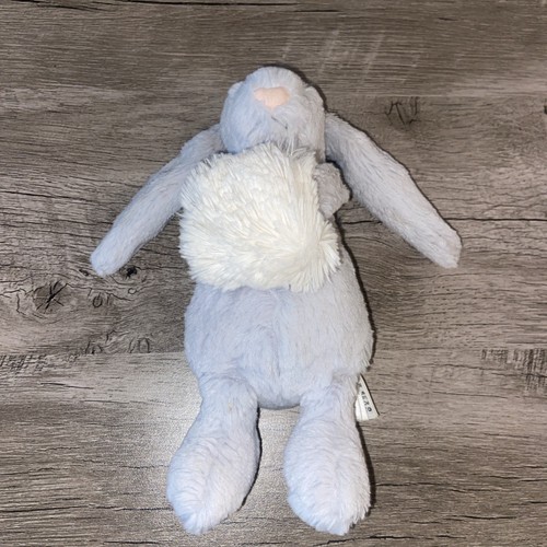 London Jellycat Small Bashful Silver Snow Bunny 8” Hand Muff Warmer RARE Retired - Picture 8 of 9