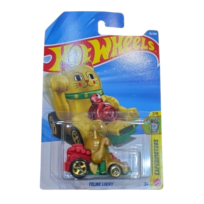 2026 Hot Wheels Feline Lucky Maneki Neko D GOLD - NEW with