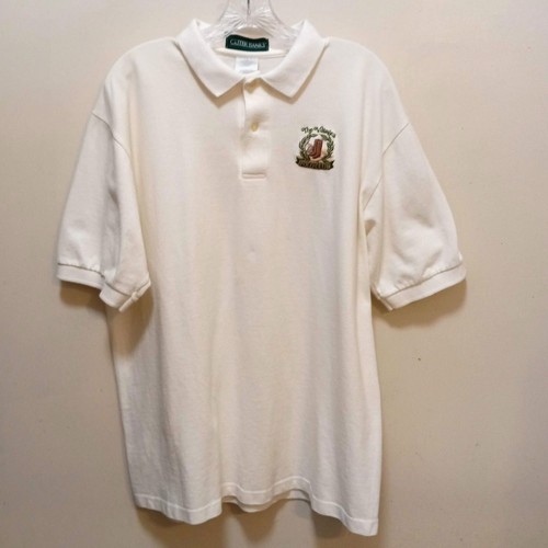 Florida THE VILLAGES Polo Club Shirt SZ L Vintage 90s White Short Sleeve Crest - Picture 7 of 7