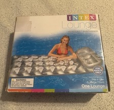 INTEX 18 Pocket Adult Size 74  X28  Floating Suntanner New In Box SUMMER TIME  