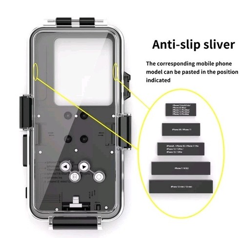 Wasserdichte Handyhülle 30 Meter Unterwasser Tauchen für iPhone 14 13 Pro 12 11/XR/8 - Bild 6 von 23