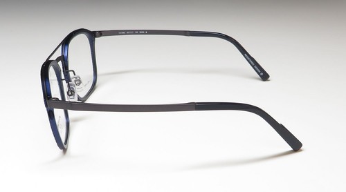 NEW OGA 10148O EYEGLASSES BG09 MENS FULL-RIM BLUE 52-21-145 ALUMINIUM OVAL - 第 4/8 張圖片
