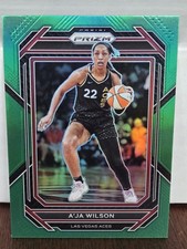 A'ja Wilson , 2023 Panini WNBA Prizm - Green Prizm