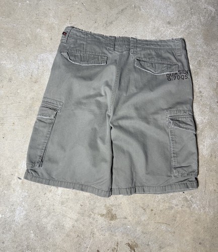 Vintage Y2K Quiksilver Surfwear Baggy Military Cargo Shorts - Picture 4 of 8