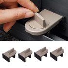 Adjustable Coffee Colour Window Lock Stoppers Pack of 4 for Childproofing