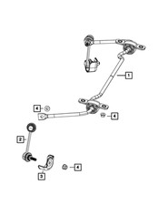 Genuine Mopar Stabilizer Bar Link Kit Left 68164043AA