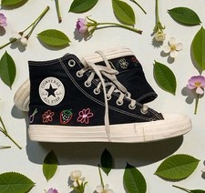 Converse Chuck Taylor All Star High Festival Embroidered Fruits Florals Size 10