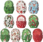 600Pcs Christmas Mini Cupcake Paper Liners, Merry Christmas Baking Cups Muffin C