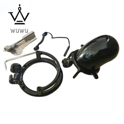 Fully Enclosed Stainless Steel Chastity Cage, Metal Lock CBT Device Men Harness
