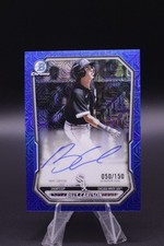 2026 Bowman Chrome Billy Carlson Blue Mojo Auto #BMA-BC 050/150 White Sox