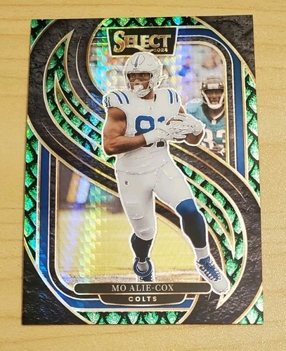 2024 Panini Select - Premier Level Mo Alie-Cox #184 Dragon Scale Prizm /81