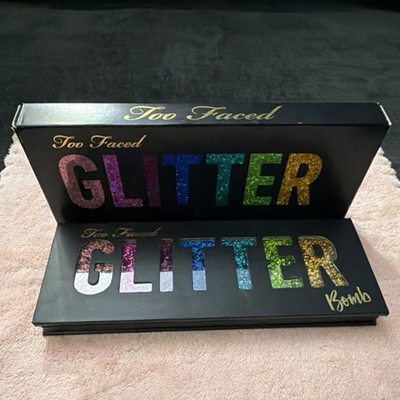 #ad Too Faced Glitter Bomb Glitter Eyeshadow Palette Fairy Dust Confetti Hot Damn $17.25