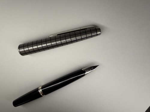 Pluma Estilográfica Corta NOS PILOT Elite 18K F Nueva en Caja H975 De Colección JAPÓN Rara Sin Usar - Imagen 18 de 21