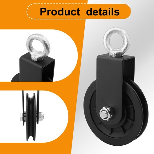 6-Pack 3.54 in/90 mm Cable Pulley Wheel Heavy Duty Gym Equipment Pulley 360 D... - Picture 3 of 7