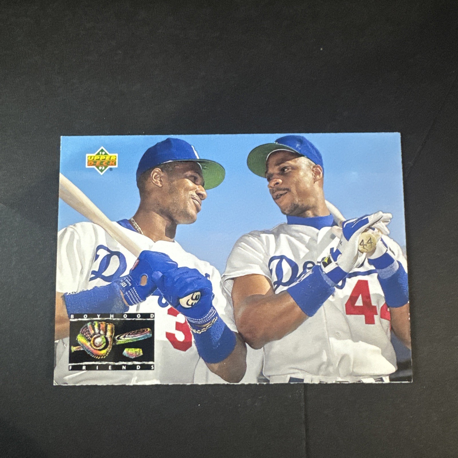 1993 Upper Deck Team Stars #477 Eric Davis & Darryl Strawberry LA Dodgers ⚾️⚾️⚾️