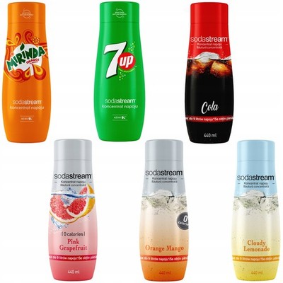 SodaStream 6er Set: Mirinda, 7UP, Cola & mehr