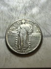 1928 D Standing Liberty Quarter, Circulated, Silver Au + Very Nice