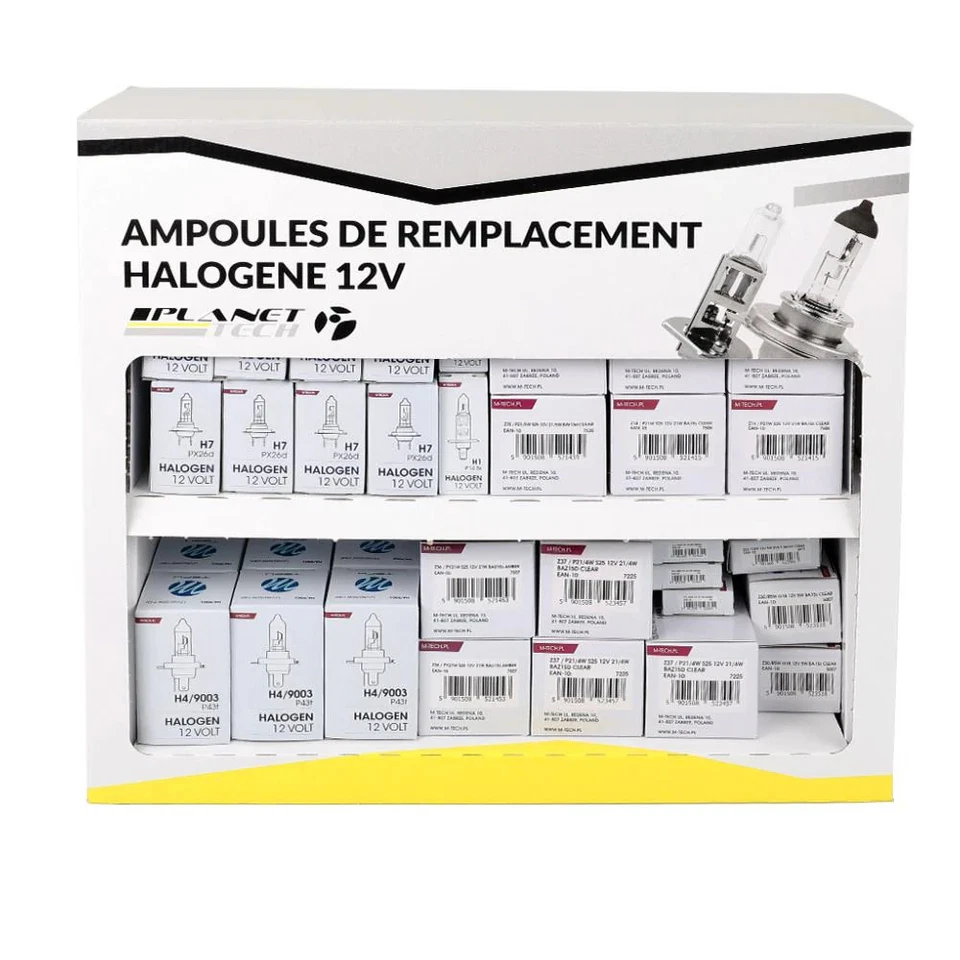 PRESENTOIR MURAL 250 AMPOULES DE REMPLACEMENT 12V MTECH - Photo 2/2