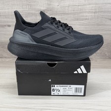 Adidas Ultraboost 5X Running Shoes Mens Sz 8.5 Triple Black Sneakers JH7244