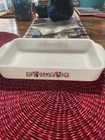 Vtg FIRE KING Anchor Hocking 1-1/2 Qt Casserole Baking Dish With Flowers (A8)